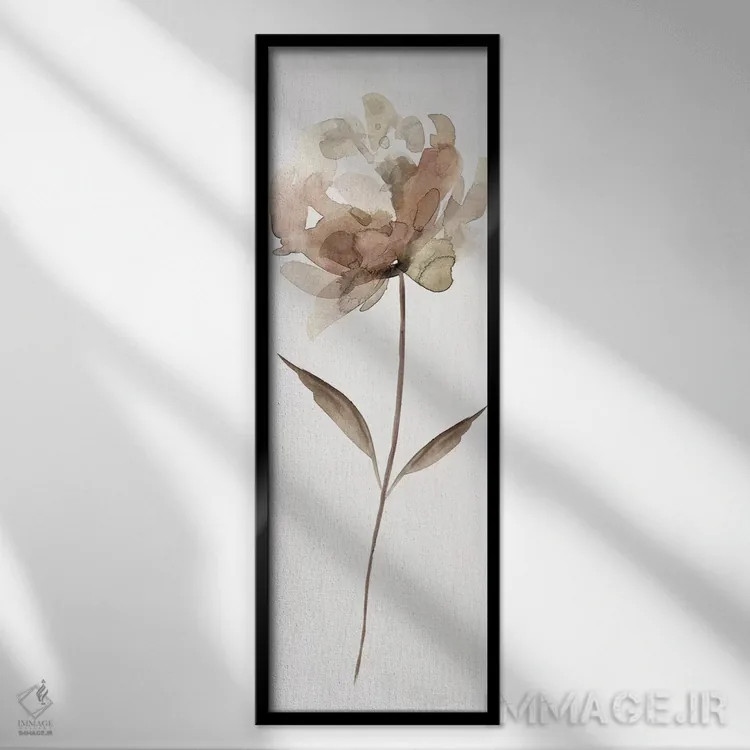 تابلو شکوفهٔ خنثی ۲ اثر کارول رابینسون - نمای قابدار مشکی