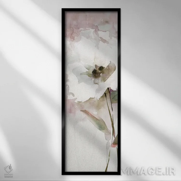 تابلو شکوفه تابستانی ۲ اثر کارول رابینسون - نمای قابدار مشکی
