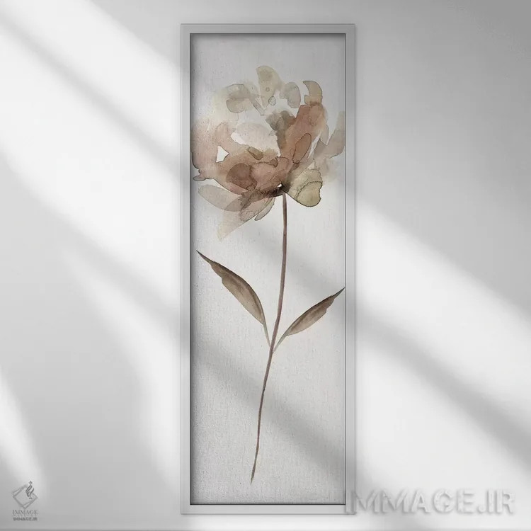 تابلو شکوفهٔ خنثی ۲ اثر کارول رابینسون - نمای قابدار سفید