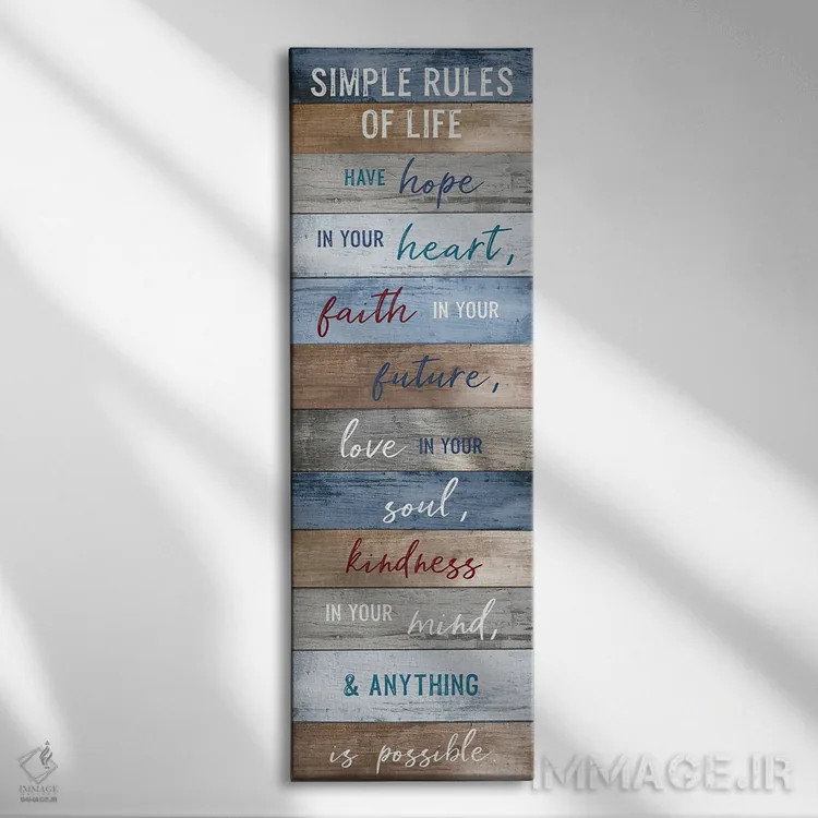 تابلو زندگی ساده اثر ناتالی کارپنتری - نمای روبهرو روی دیوار