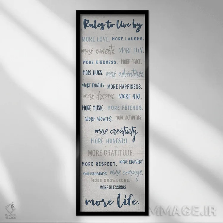 تابلو عشق بیشتر اثر ناتالی کارپنتری - نمای قابدار مشکی