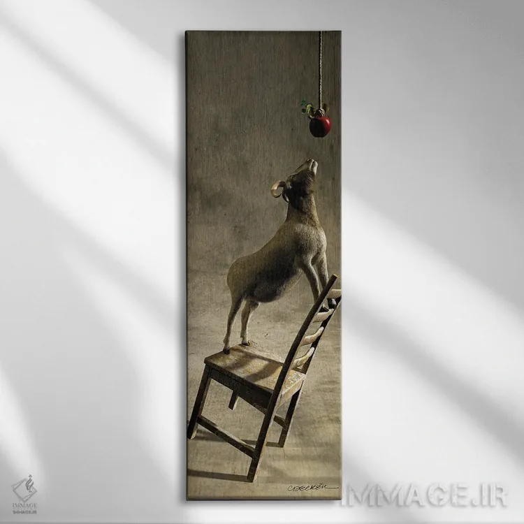 تابلو تعادل ۱ اثر سینتیا دکر - نمای روبهرو روی دیوار