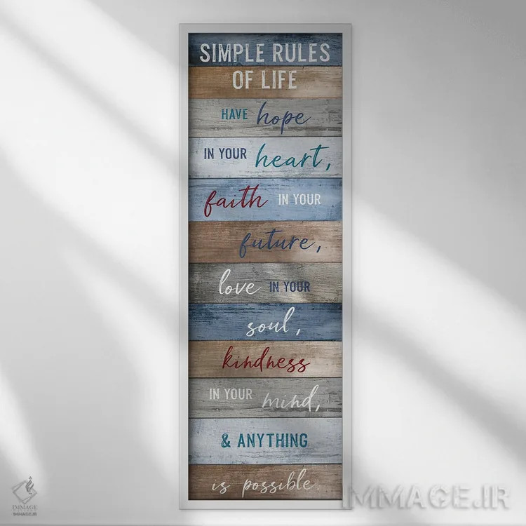 تابلو زندگی ساده اثر ناتالی کارپنتری - نمای قابدار سفید