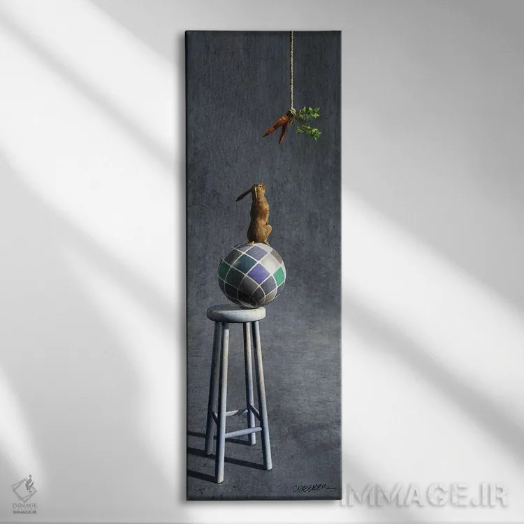 تابلو تعادل ۲ اثر سینتیا دکر - نمای روبهرو روی دیوار