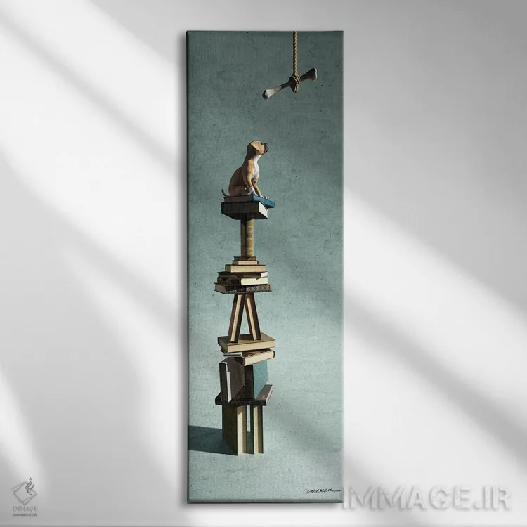 تابلو تعادل ۶ اثر سینتیا دکر - نمای روبهرو روی دیوار