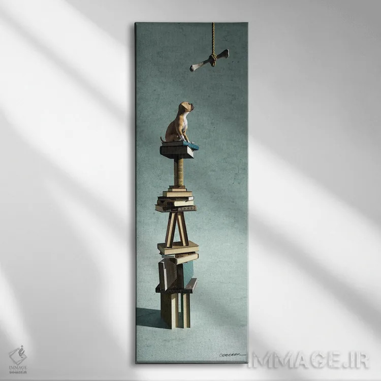 تابلو تعادل ۶ اثر سینتیا دکر - نمای روبهرو روی دیوار