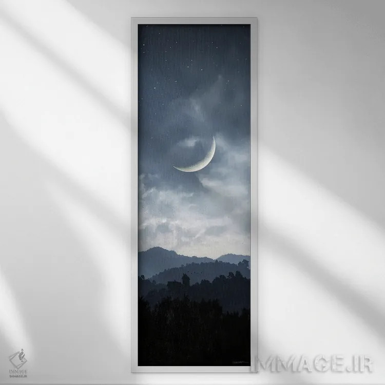 تابلو گرگومیش اثر سینتیا دکر - نمای قابدار سفید