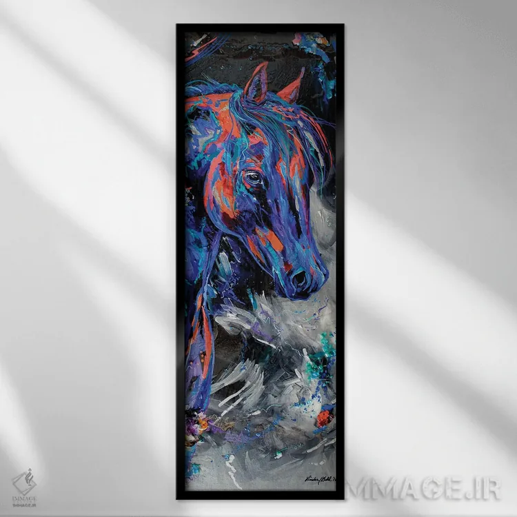 تابلو از دل خاکستر اثر لیندزی دال - نمای قابدار مشکی