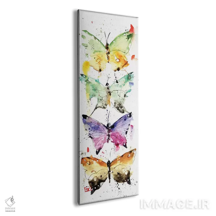 تابلو چهار پروانه اثر باور کراوزر - نمای پرسپکتیو محصول