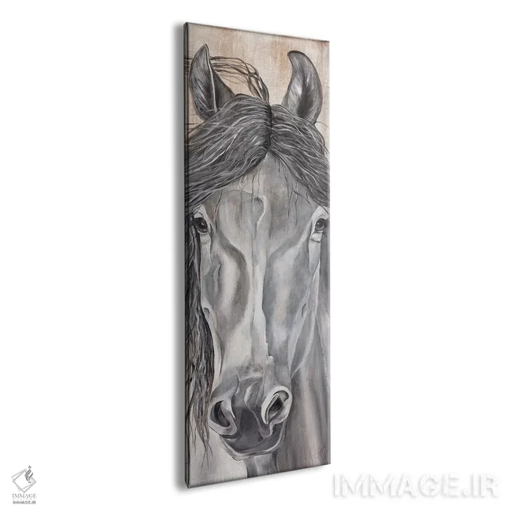 تابلو زیبایی طبیعی (بازی با کلمهٔ "شیهه" اسب) اثر دایان فیفر - نمای پرسپکتیو محصول