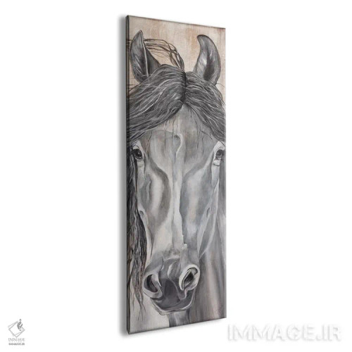 تابلو زیبایی طبیعی (بازی با کلمهٔ "شیهه" اسب) اثر دایان فیفر - نمای پرسپکتیو محصول