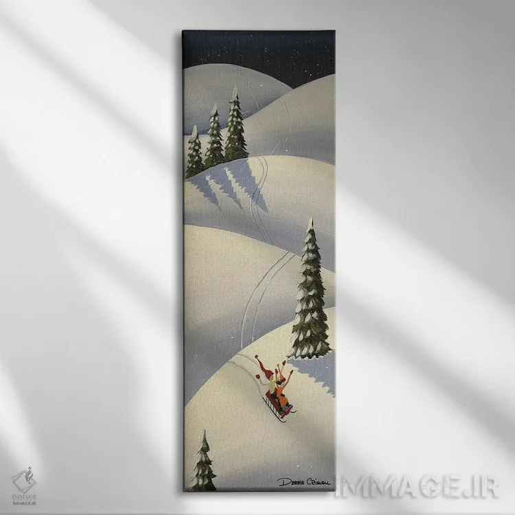 تابلو تفریح سرازیری اثر دبی کریسول - نمای روبهرو روی دیوار