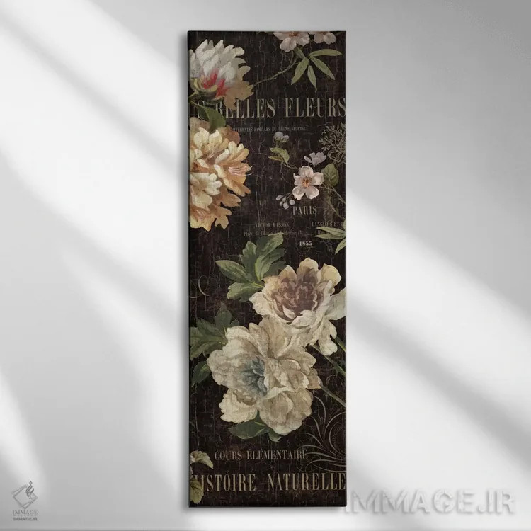 تابلو گلهای عتیقه II اثر دبورا دوولیه - نمای روبهرو روی دیوار