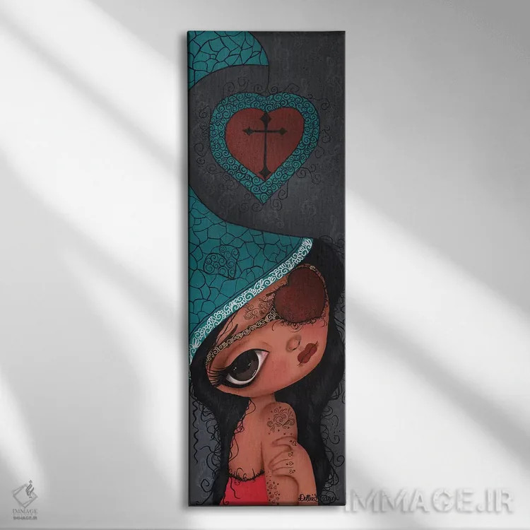 تابلو لیا (نام دخترانه) اثر داتی گلیسون - نمای روبهرو روی دیوار