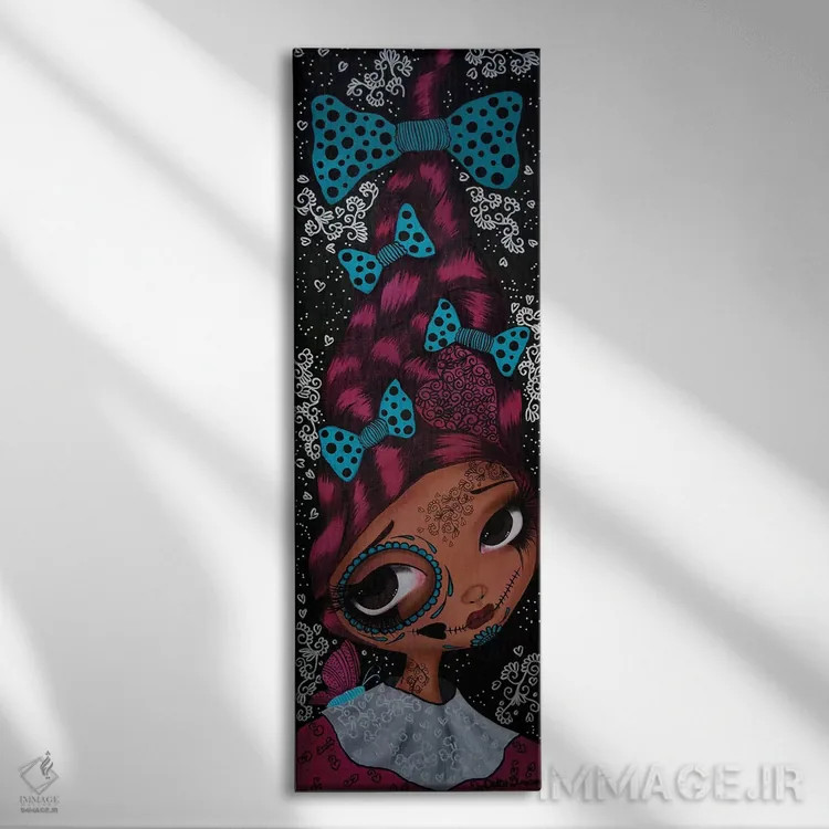 تابلو کمیل در روز مردگان (جشن مکزیکی) اثر داتی گلیسون - نمای روبهرو روی دیوار