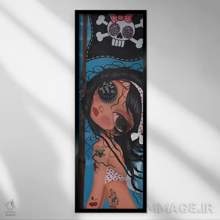 تابلو جین دو بلویل (نام فرانسوی) اثر داتی گلیسون - نمای قابدار مشکی