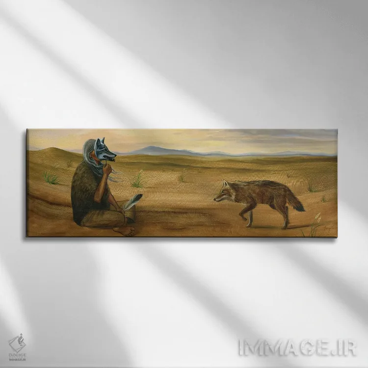 تابلو دو شمن اثر دیوید جواکین - نمای روبهرو روی دیوار