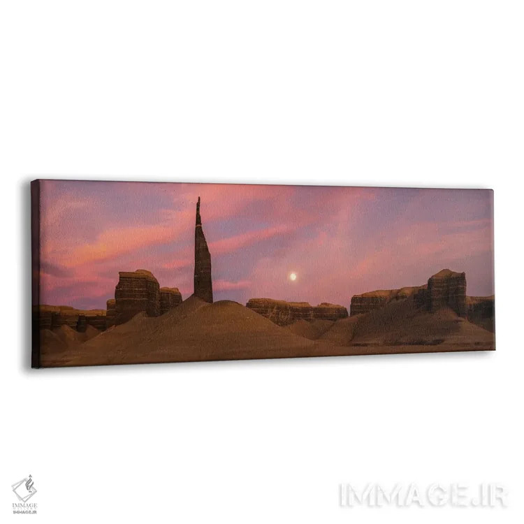 تابلو طلوع ماه در کنار مناره اثر داستین لِفور - نمای پرسپکتیو محصول