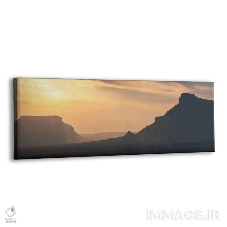 تابلو پانورامای غروب تپه کارخانهای اثر داستین لِفور - نمای پرسپکتیو محصول