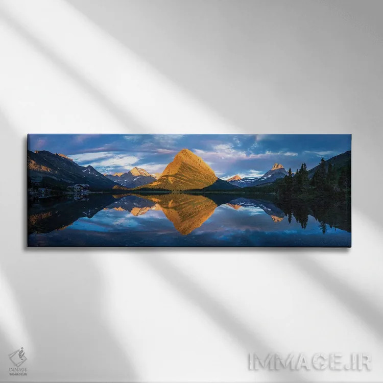 تابلو پانورامای دریاچه سویفتکارنت اثر داستین لِفور - نمای روبهرو روی دیوار