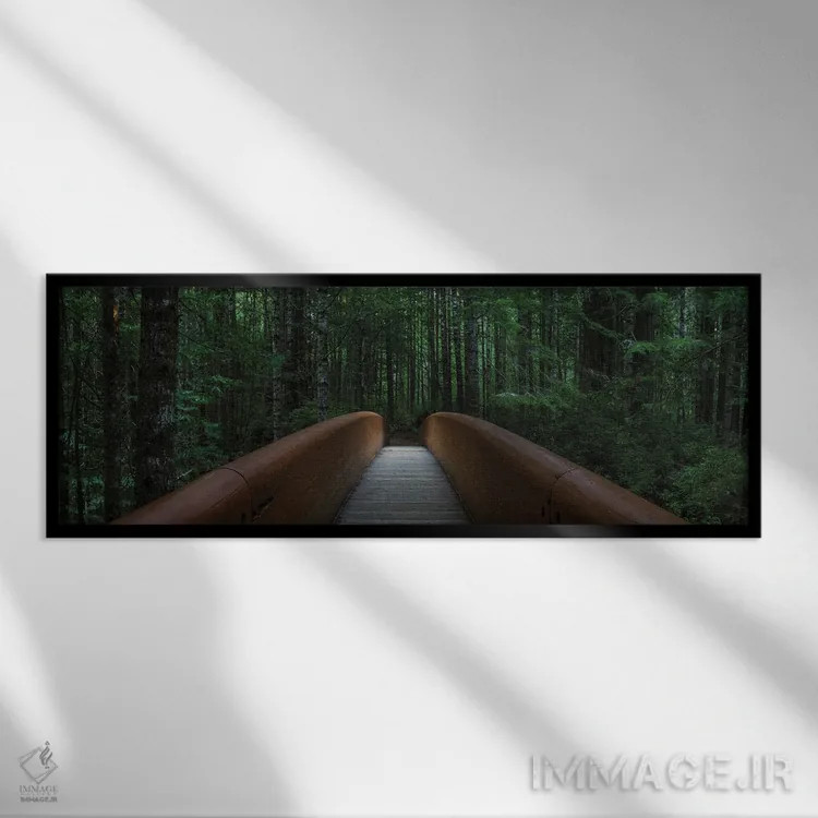 تابلو پلِ آرامش اثر داستین لِفور - نمای قابدار مشکی