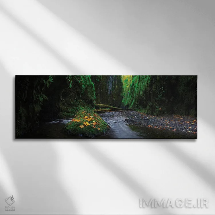 تابلو پاییز در درهٔ عمیق اثر داستین لِفور - نمای روبهرو روی دیوار