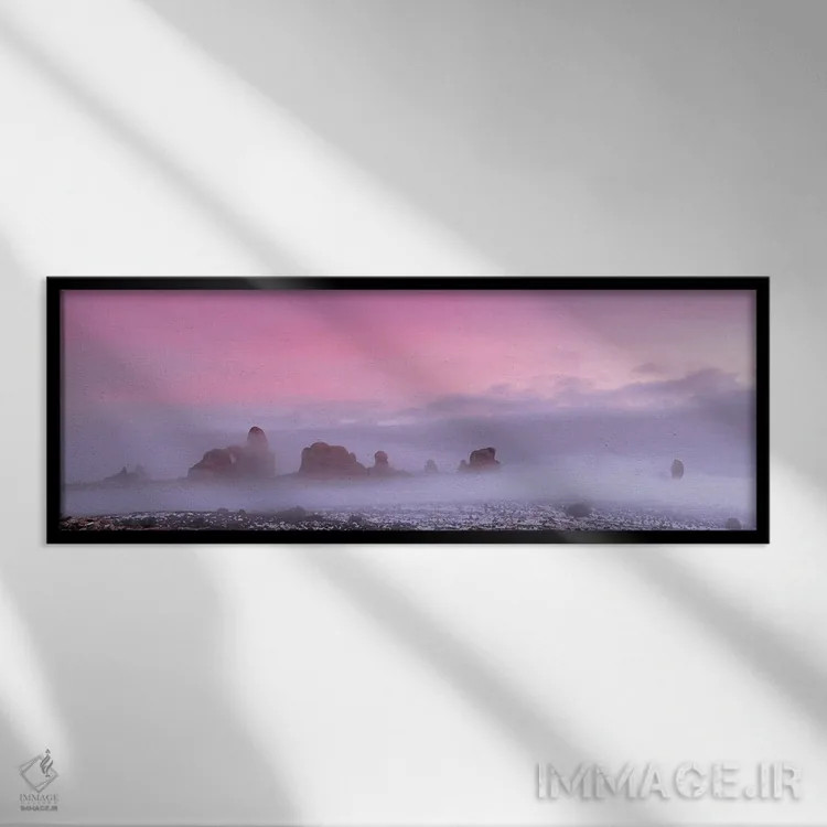 تابلو پانورامای طاق برجکی اثر داستین لِفور - نمای قابدار مشکی