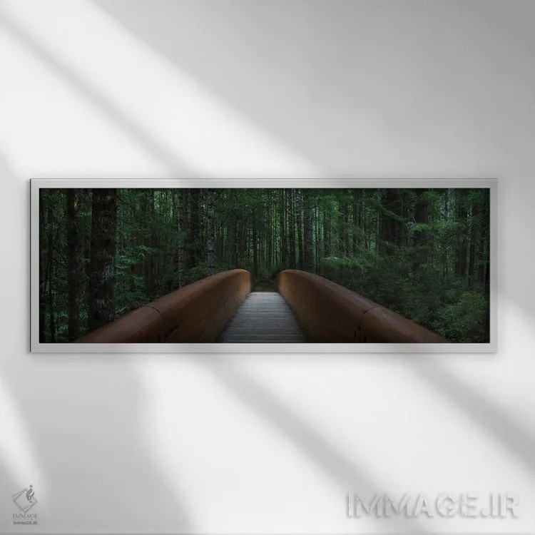 تابلو پلِ آرامش اثر داستین لِفور - نمای قابدار سفید