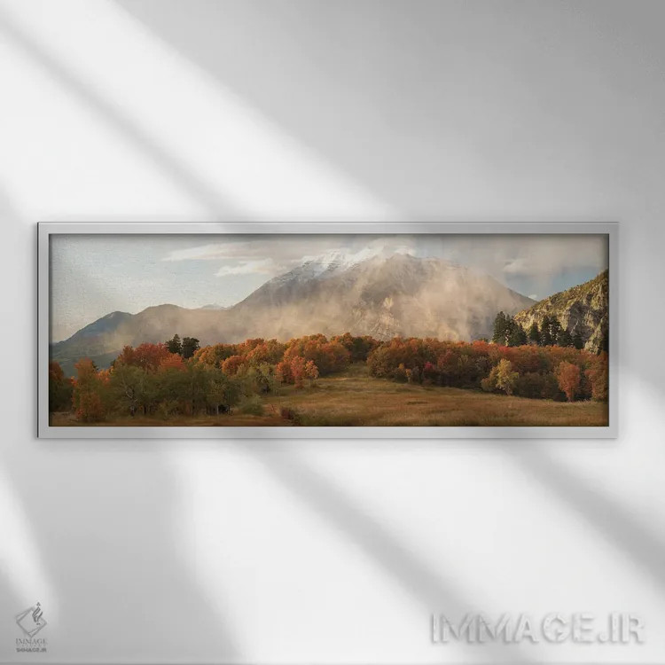 تابلو پانورامای نقاب تیمپانوگوس اثر داستین لِفور - نمای قابدار سفید