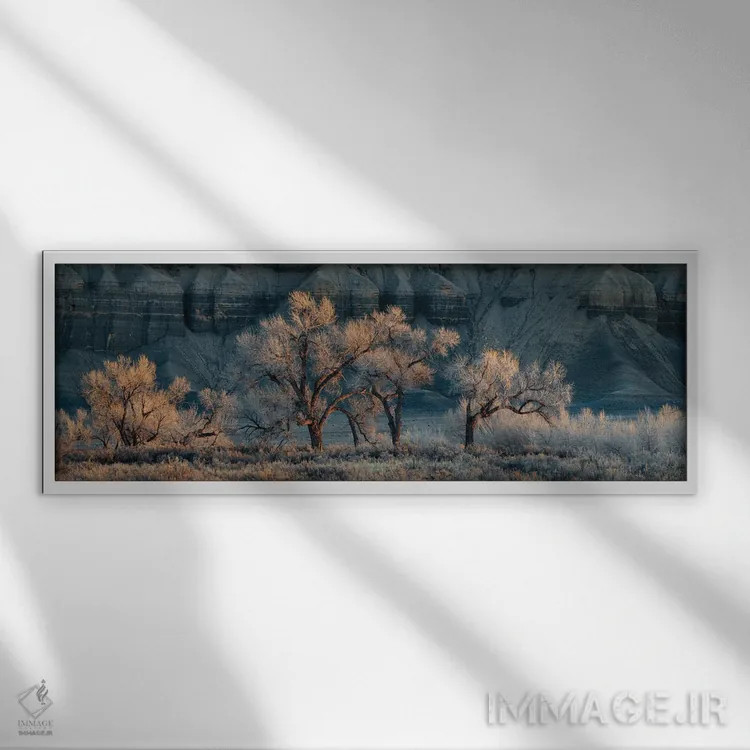 تابلو زیبای خفته اثر داستین لِفور - نمای قابدار سفید