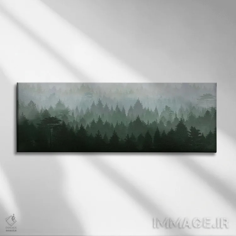 تابلو انتزاعی اسکانباوراوی دو اثر دانیلو د آلکساندریا - نمای روبهرو روی دیوار