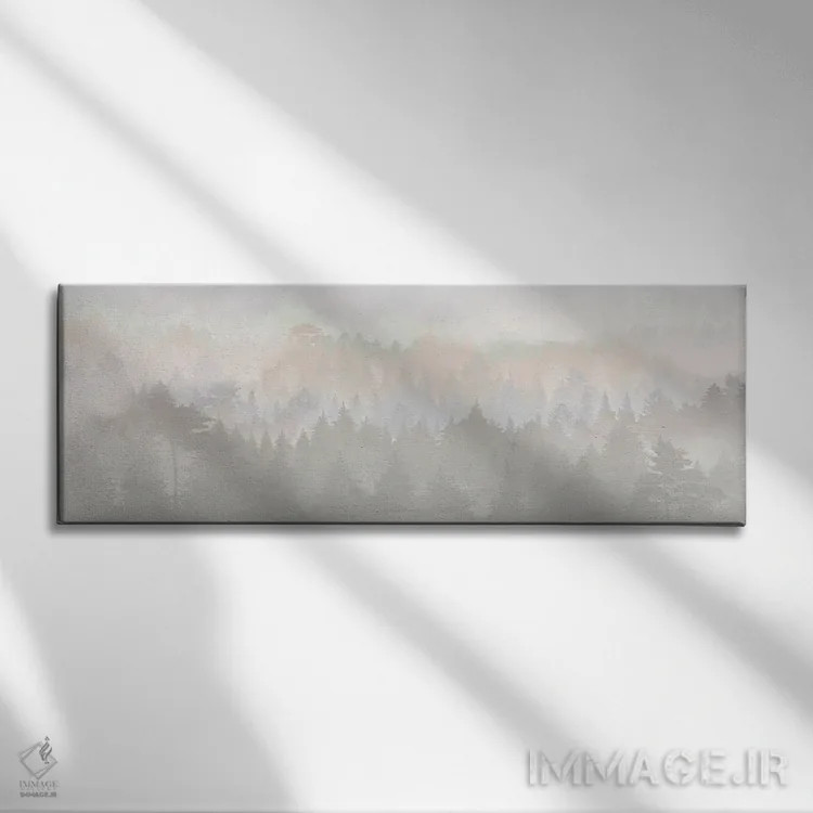 تابلو انتزاعی اسکانباوراوی چهار اثر دانیلو د آلکساندریا - نمای روبهرو روی دیوار