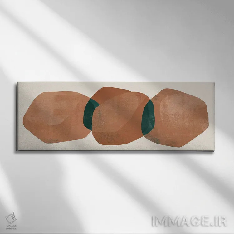 تابلو سنگهای انتزاعی یک اثر دانیلو د آلکساندریا - نمای روبهرو روی دیوار