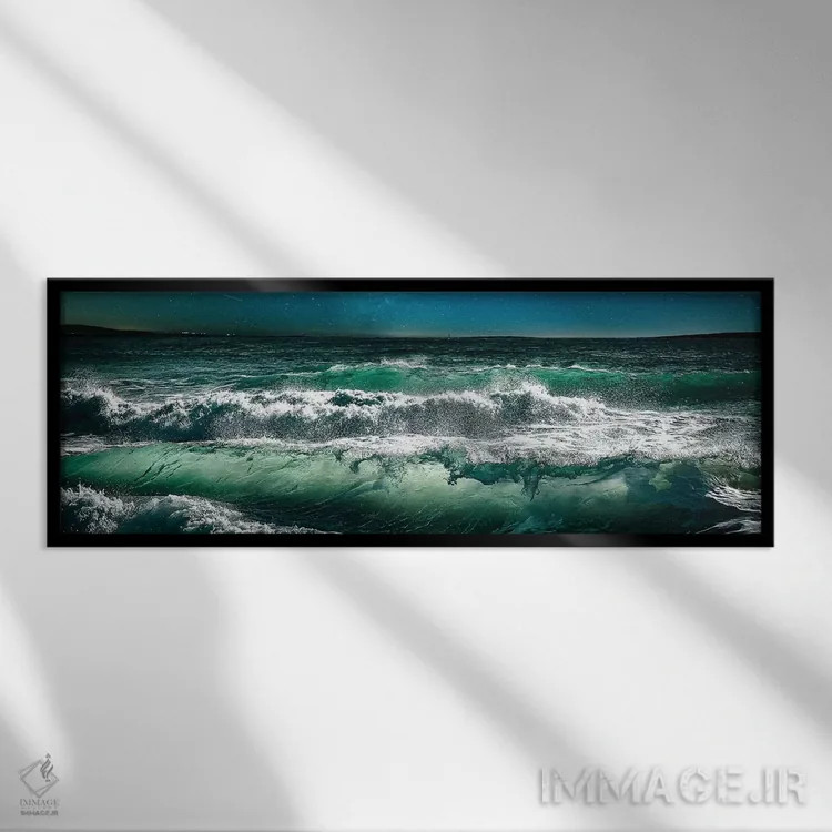 تابلو ساحل شماره ۱۲ اثر دانیلو د آلکساندریا - نمای قابدار مشکی