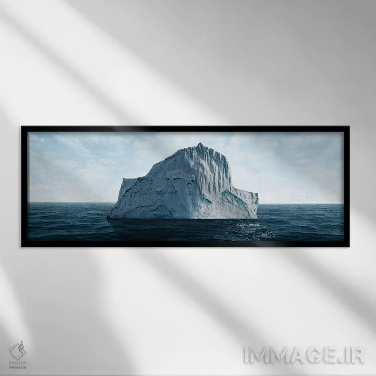تابلو کوه یخ | عکس III اثر دانیلو د آلکساندریا - نمای قابدار مشکی