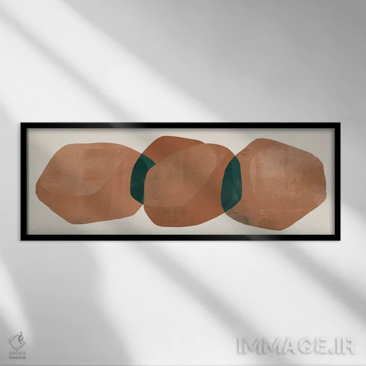 تابلو سنگهای انتزاعی یک اثر دانیلو د آلکساندریا - نمای قابدار مشکی