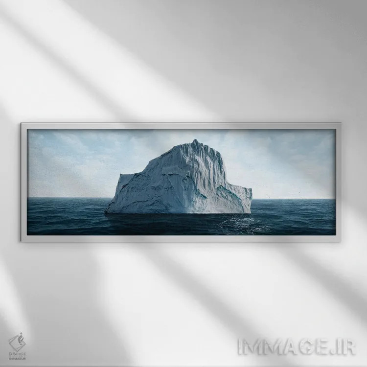 تابلو کوه یخ | عکس III اثر دانیلو د آلکساندریا - نمای قابدار سفید