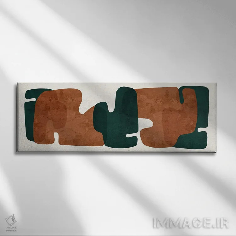 تابلو انتزاعی مینیمال یک اثر دانیلو د آلکساندریا - نمای روبهرو روی دیوار