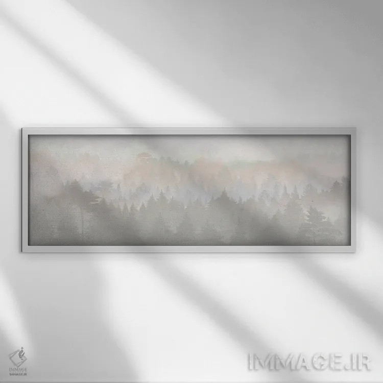 تابلو انتزاعی اسکانباوراوی چهار اثر دانیلو د آلکساندریا - نمای قابدار سفید