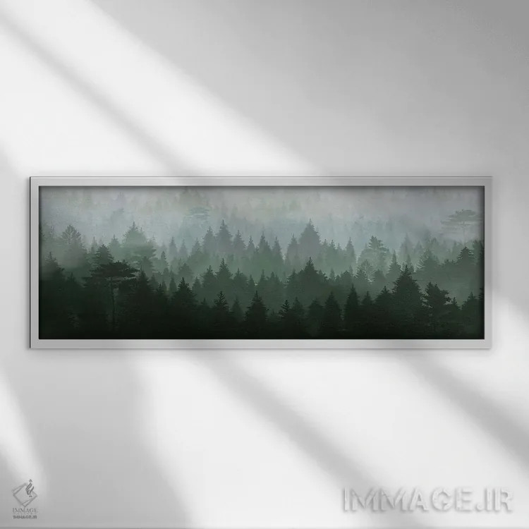 تابلو انتزاعی اسکانباوراوی دو اثر دانیلو د آلکساندریا - نمای قابدار سفید
