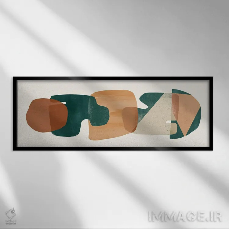 تابلو سنگهای انتزاعی دو اثر دانیلو د آلکساندریا - نمای قابدار مشکی