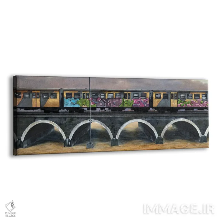 تابلو قطار کالک بی (آفریقای جنوبی) اثر دانا مککلار - نمای پرسپکتیو محصول