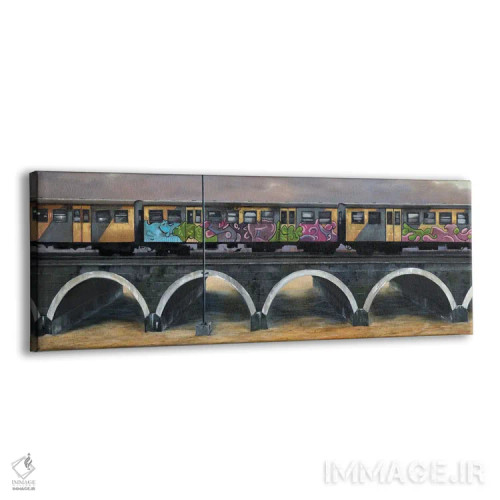 تابلو قطار کالک بی (آفریقای جنوبی) اثر دانا مککلار - نمای پرسپکتیو محصول