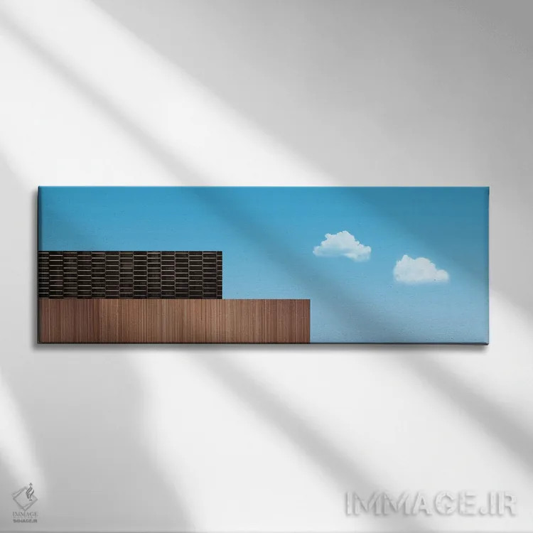 تابلو مینیمالیسم هفت اثر دانیلو د آلکساندریا - نمای روبهرو روی دیوار