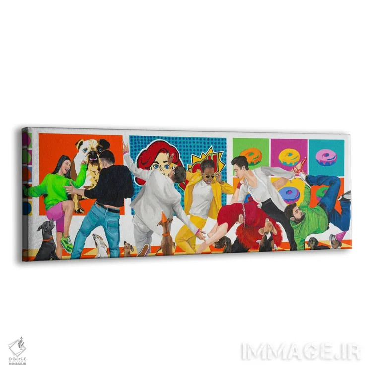 تابلو رقص مهمانی پاپآپ اثر دن نلسون - نمای پرسپکتیو محصول
