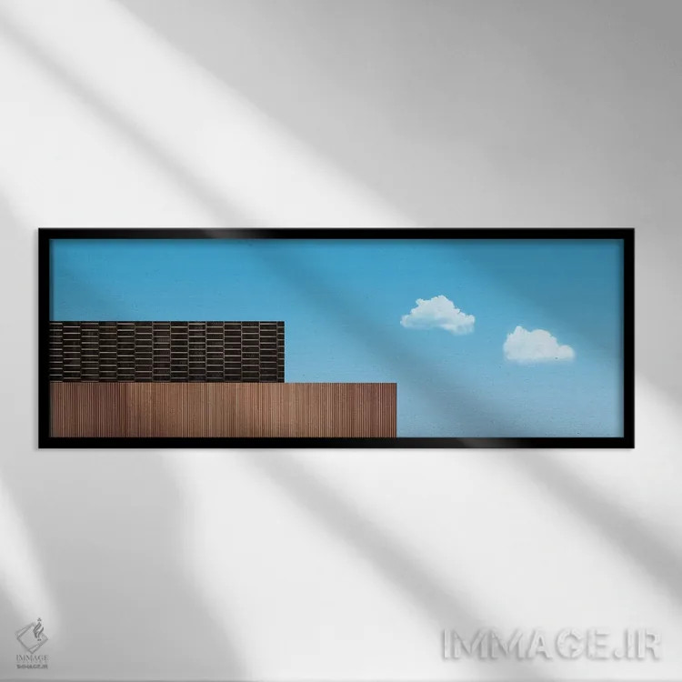 تابلو مینیمالیسم هفت اثر دانیلو د آلکساندریا - نمای قابدار مشکی