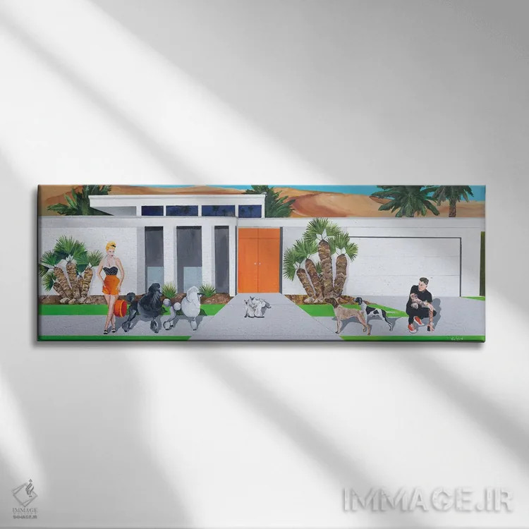 تابلو عشق در نگاه اول اثر دن نلسون - نمای روبهرو روی دیوار