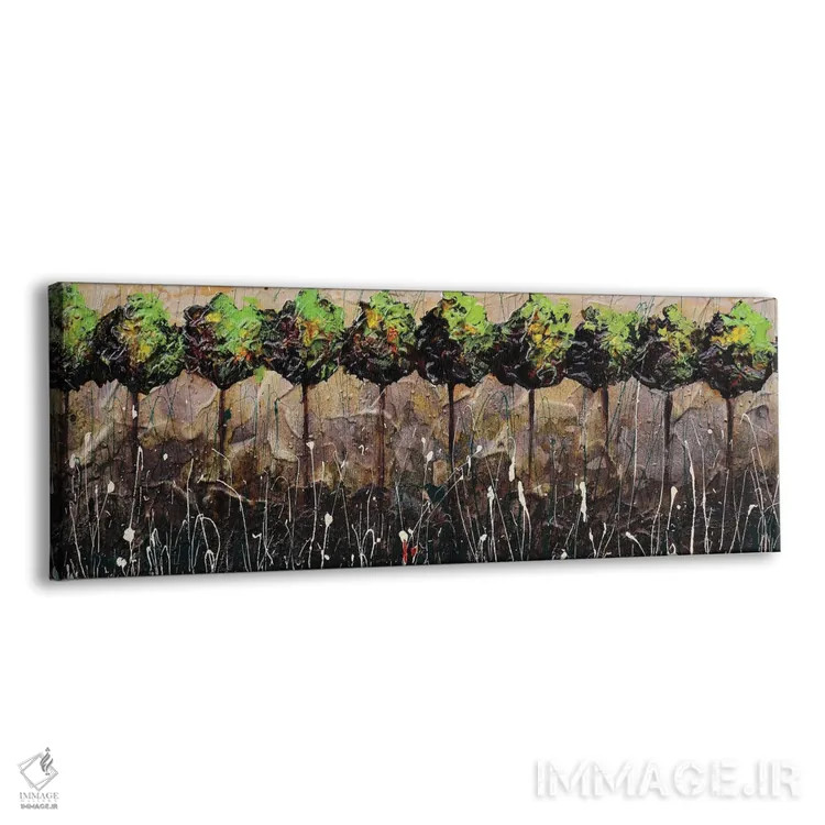 تابلو چشمانداز در سبز اثر دوناتلا مارائونی - نمای پرسپکتیو محصول