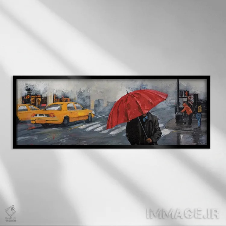 تابلو نیویورک اثر دانا مککلار - نمای قابدار مشکی