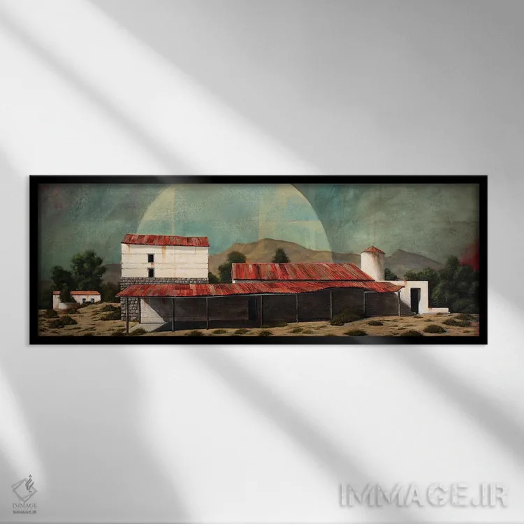 تابلو لیدی گری اثر دانا مککلار - نمای قابدار مشکی